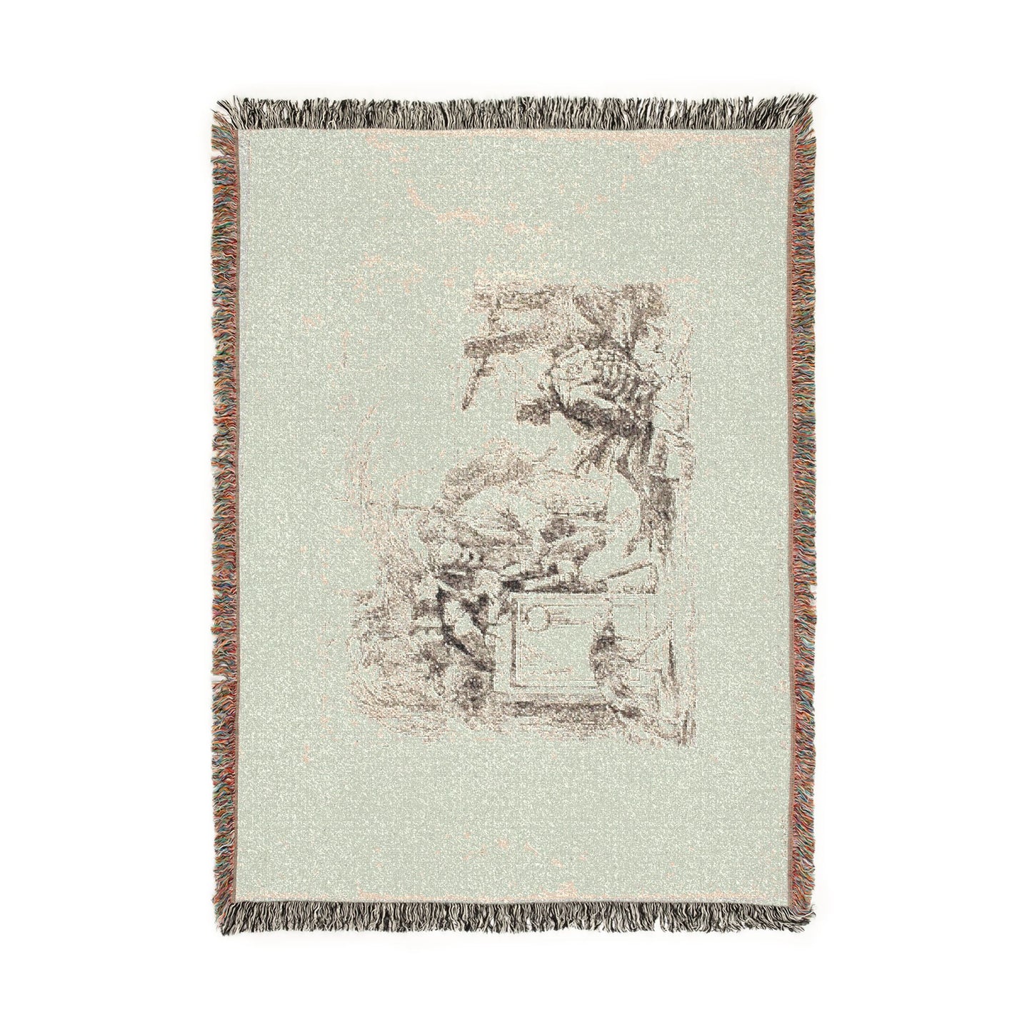 Giovanni Battista Tiepolo - Death Giving Audience, from Capricci | Woven Tapestry Blanket