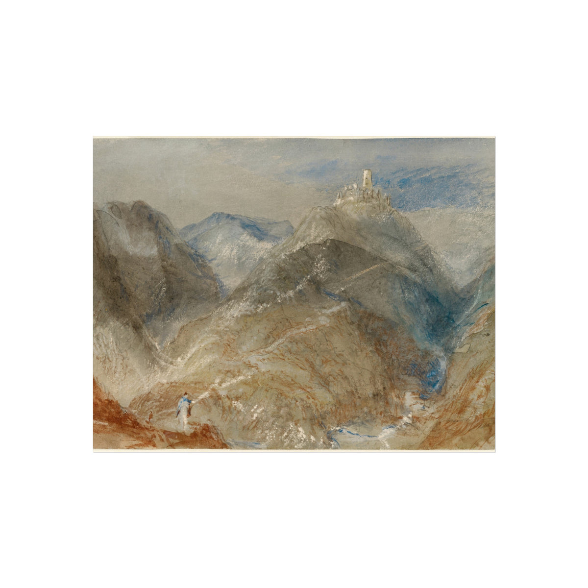 Castle on Height near Geneva — Joseph Mallord William Turner Fine Art Poster
