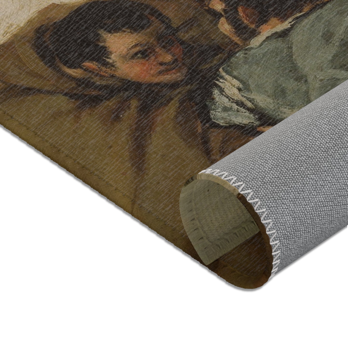 Francisco José de Goya y Lucientes - Friar Pedro Binds El Maragato with a Rope | Area Rug