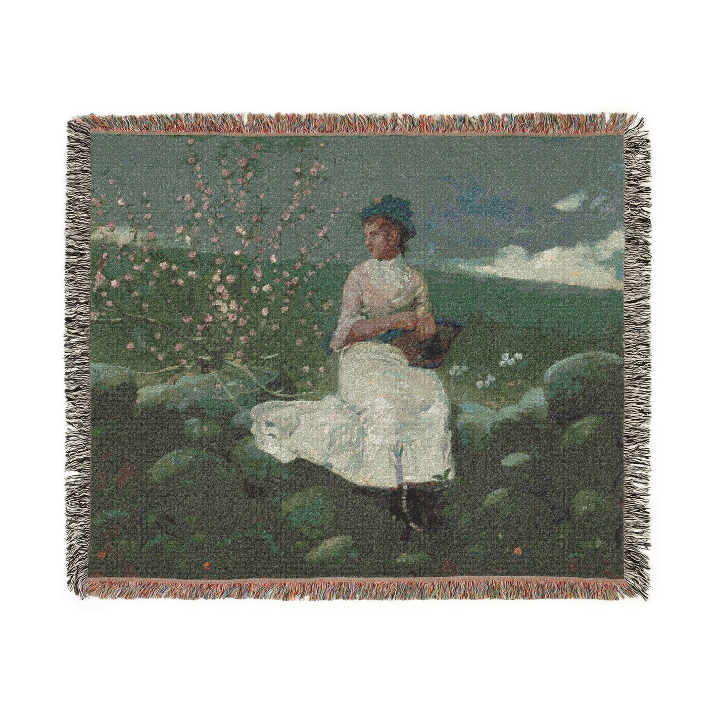 Winslow Homer - Peach Blossoms | Woven Tapestry Blanket