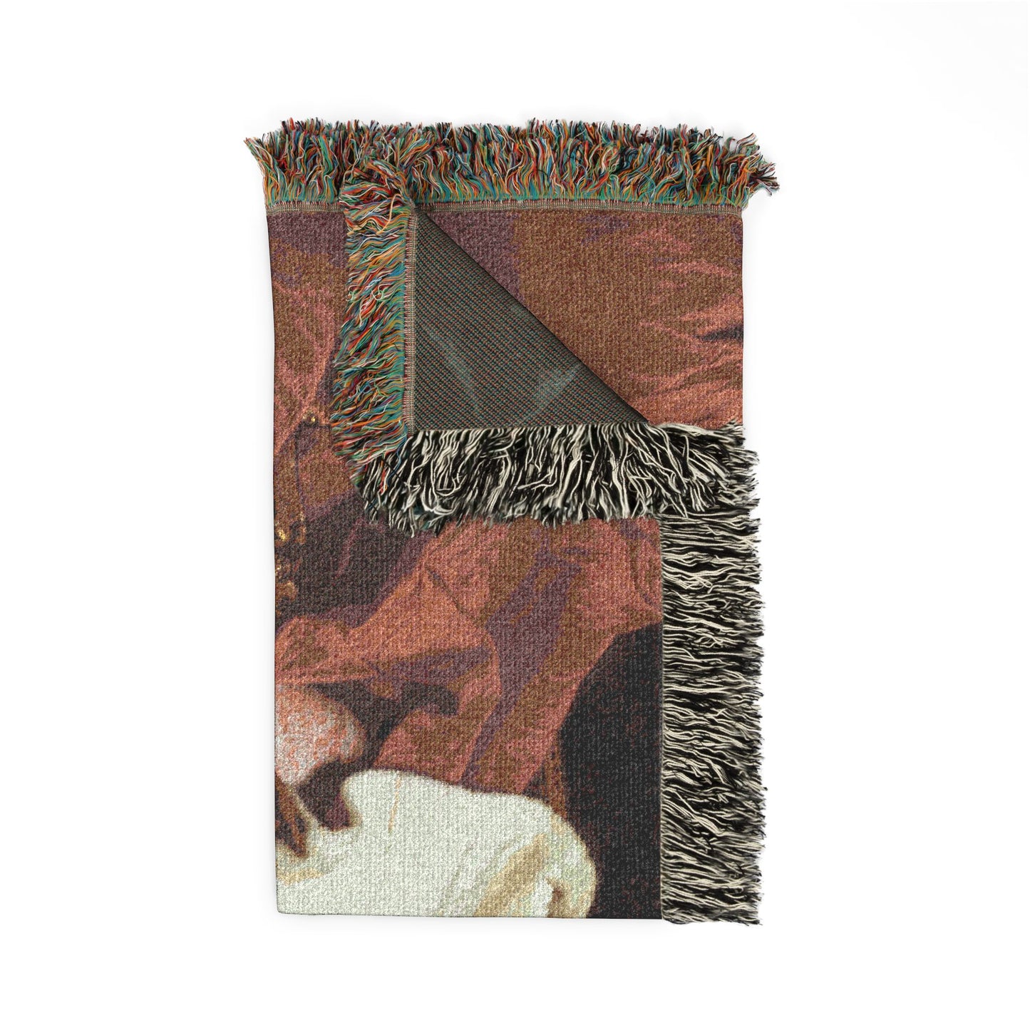 Portrait of Cardinal Guillaume Dubois Woven Throw Blanket