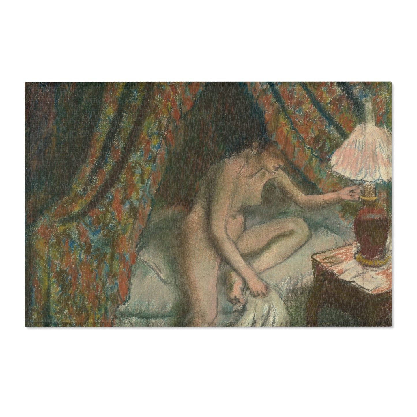 Hilaire Germain Edgar Degas - Retiring | Area Rug