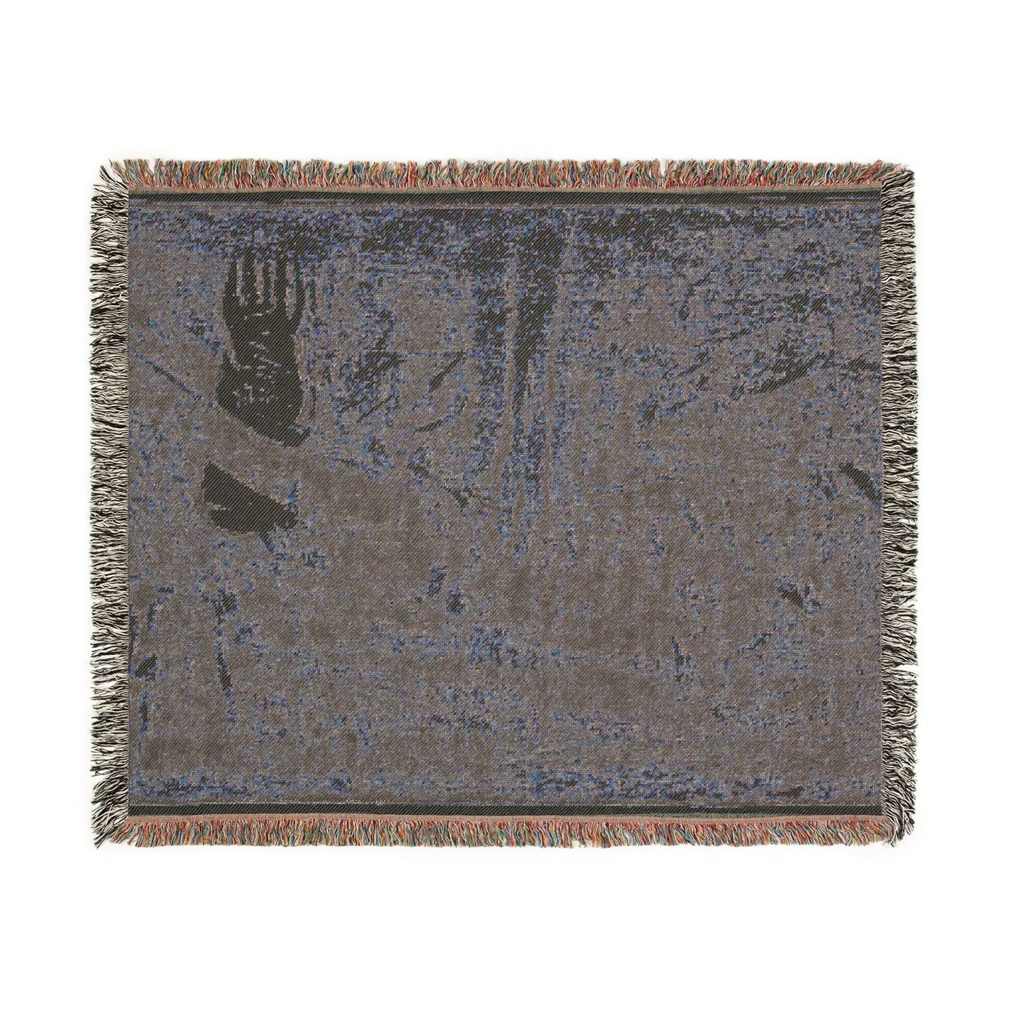 Noa Noa: The Devil Speaks (Mahna No Varua Ino) (recto) Woven Throw Blanket