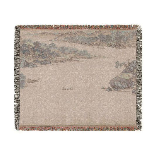 Greeting the Spring Tapestry Blanket