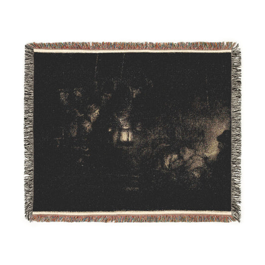 The Adoration of the Shepherds — Rembrandt Tapestry Blanket