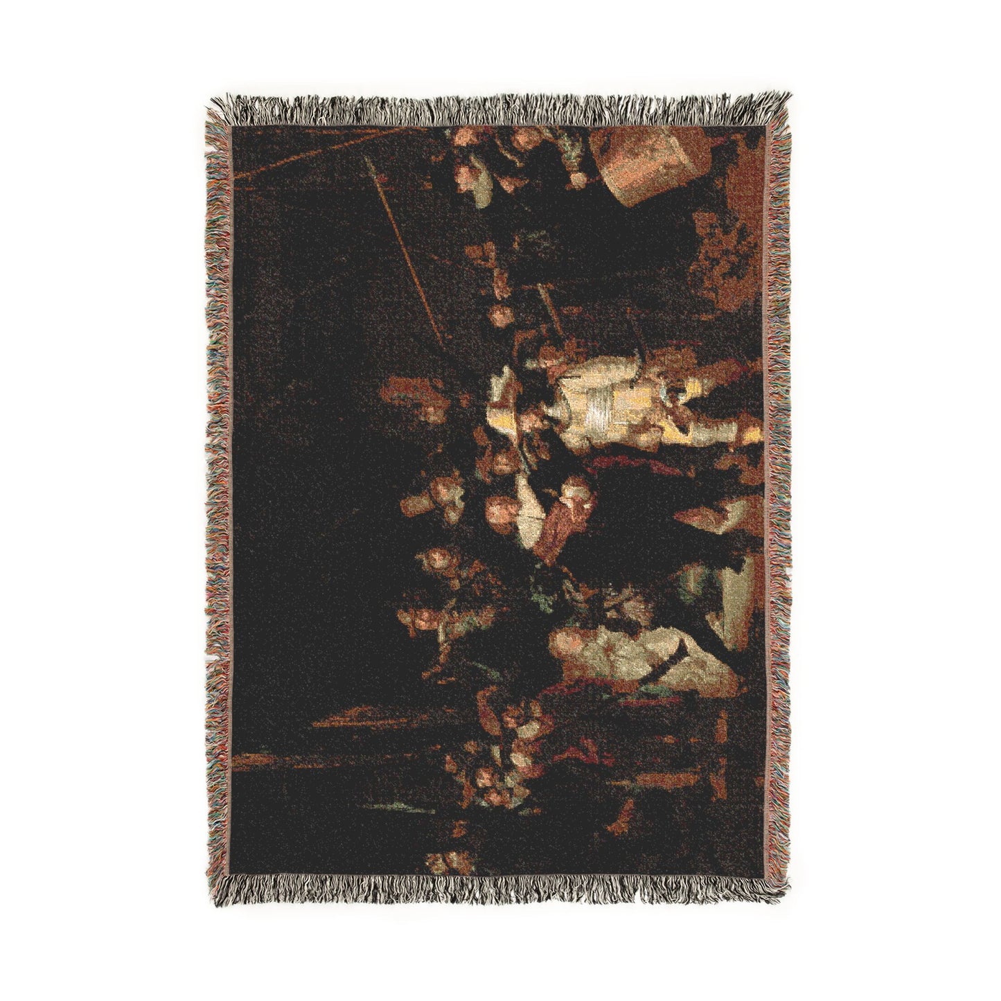 La ronda de noche, por Rembrandt van Rijn | Woven Tapestry Blanket