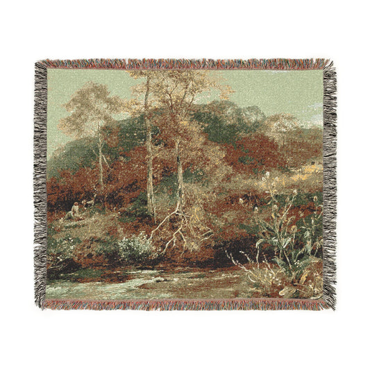 Autumn River Scene, The Brook — Bates Tapestry Blanket