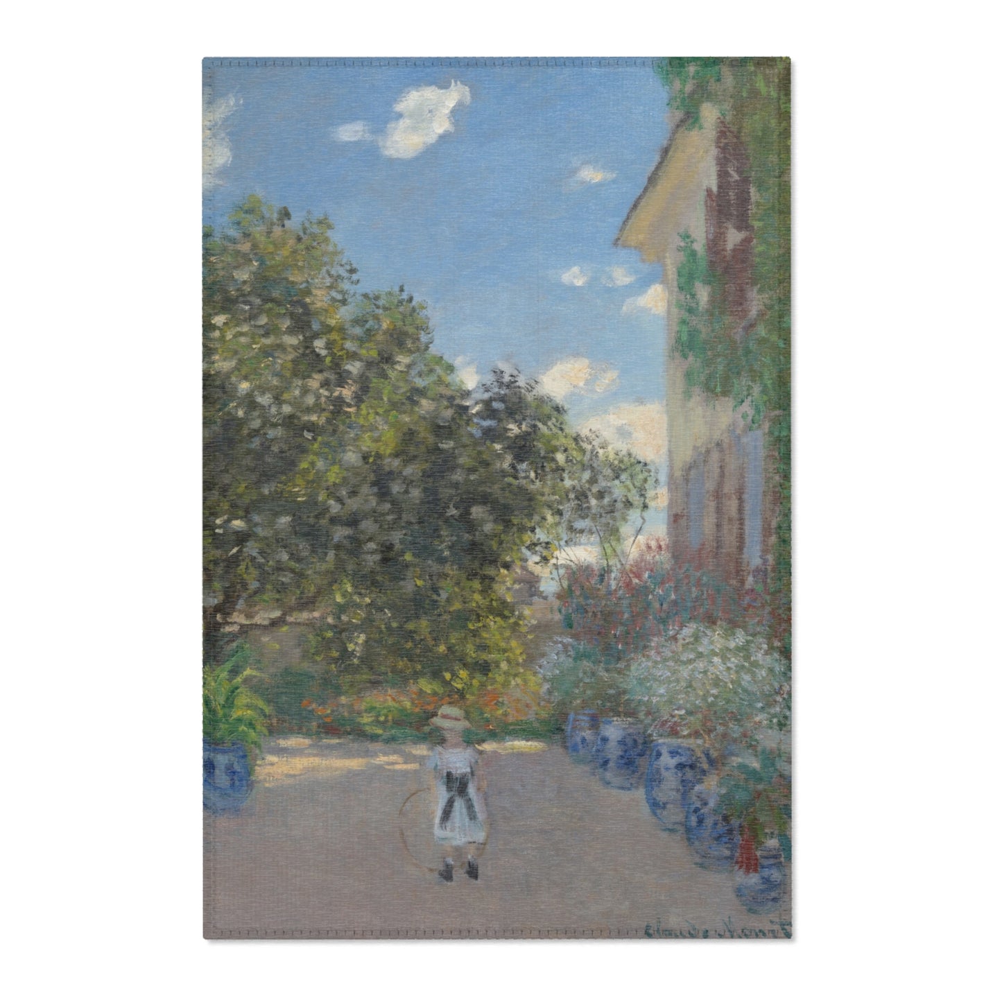 Claude Monet - The Artist's House at Argenteuil | Area Rug