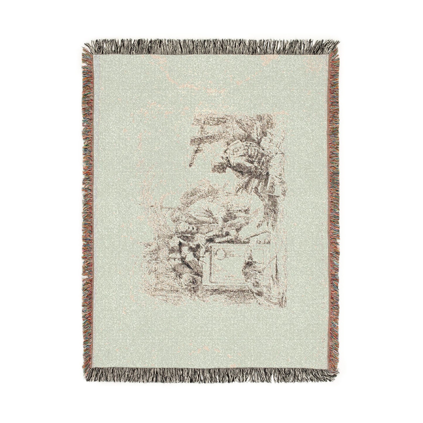 Giovanni Battista Tiepolo - Death Giving Audience, from Capricci | Woven Tapestry Blanket