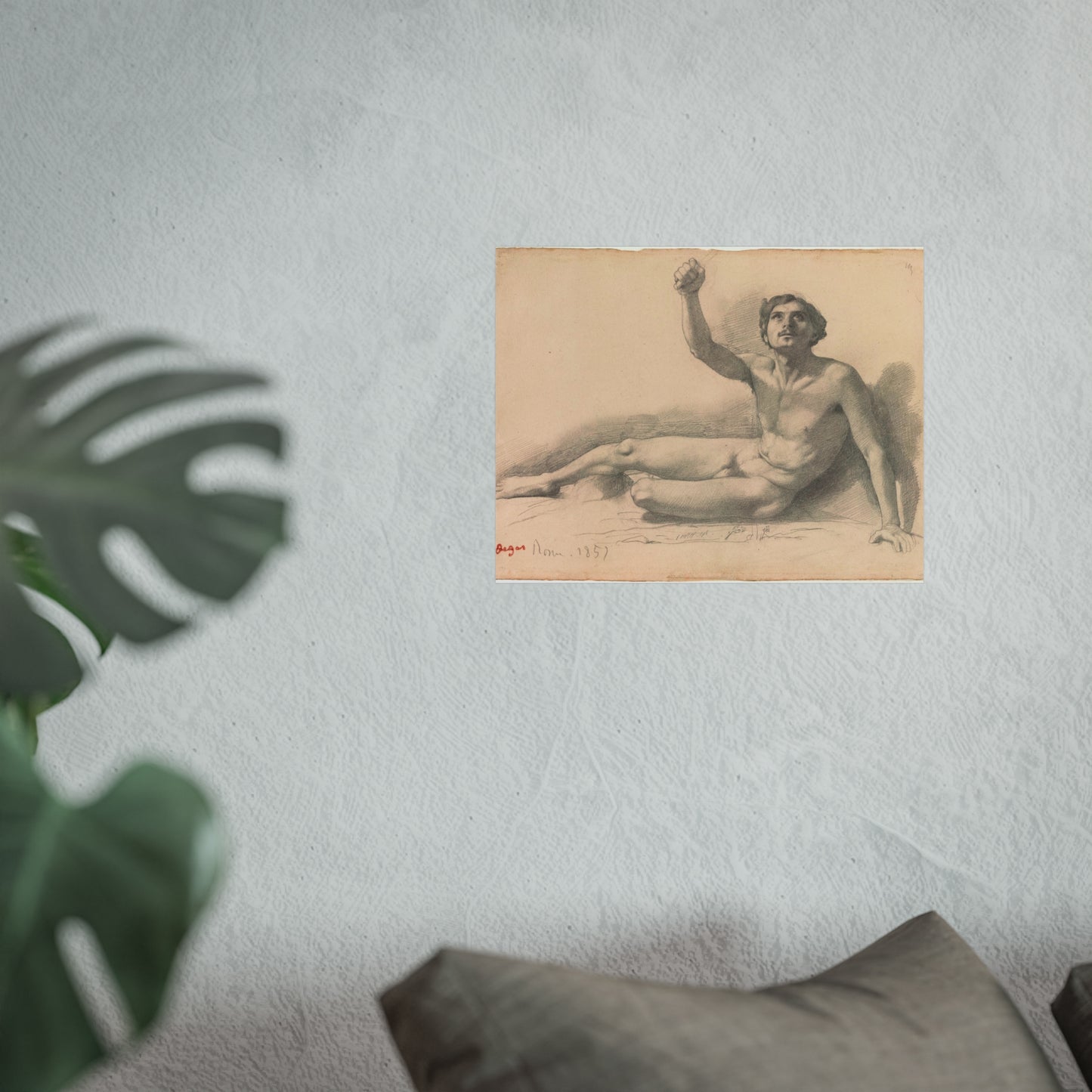 Hilaire Germain Edgar Degas - Study of a Male Nude | Fine Art Poster
