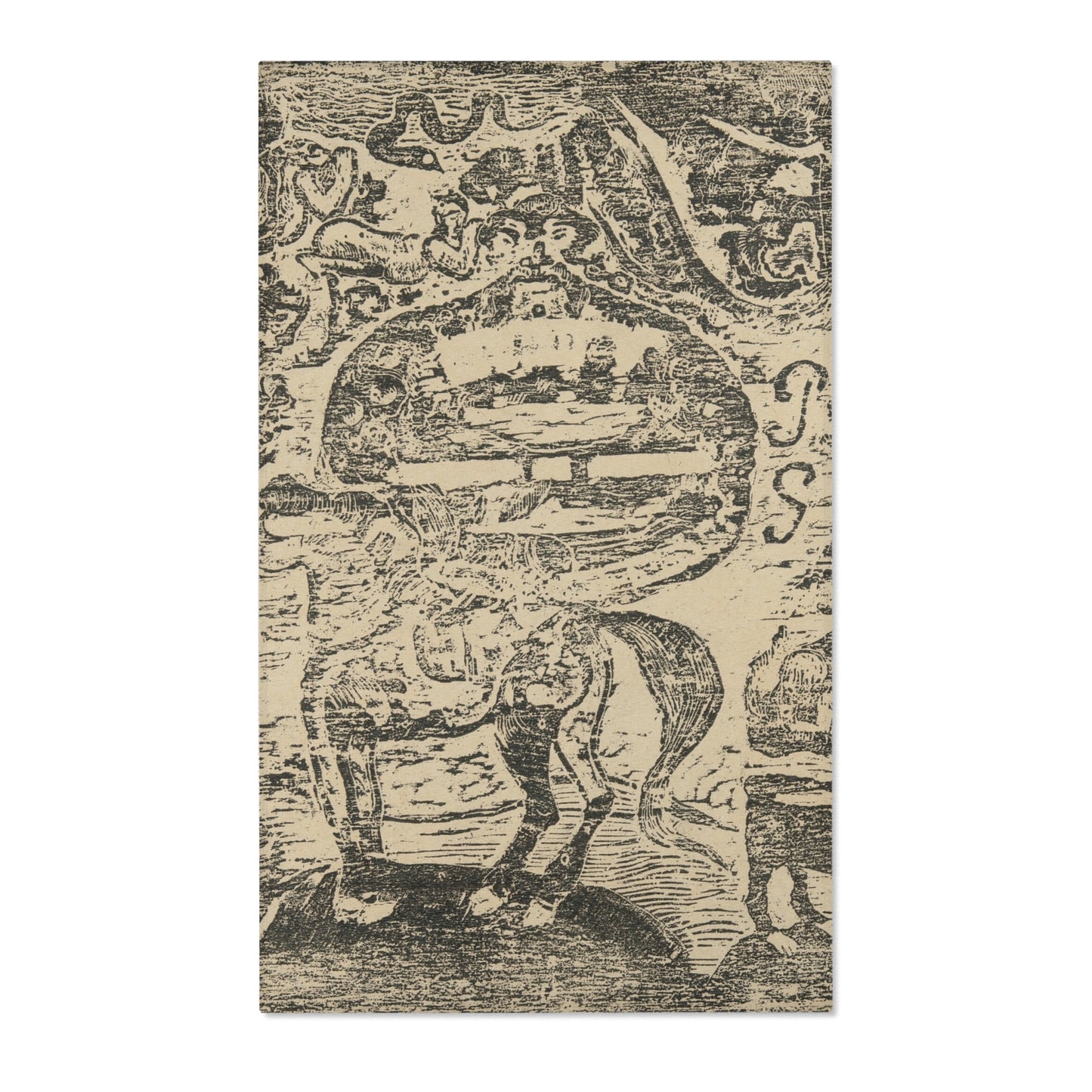 Paul Gauguin - Horse, with Other Animals and Ornaments | Area Rug