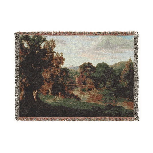 The Old Mill — Inness Tapestry Blanket