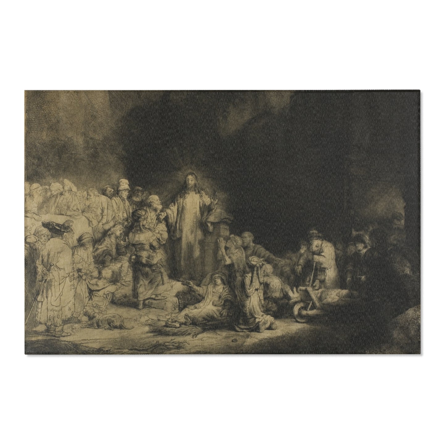 Rembrandt van Rijn - The Hundred Guilder Print | Area Rug