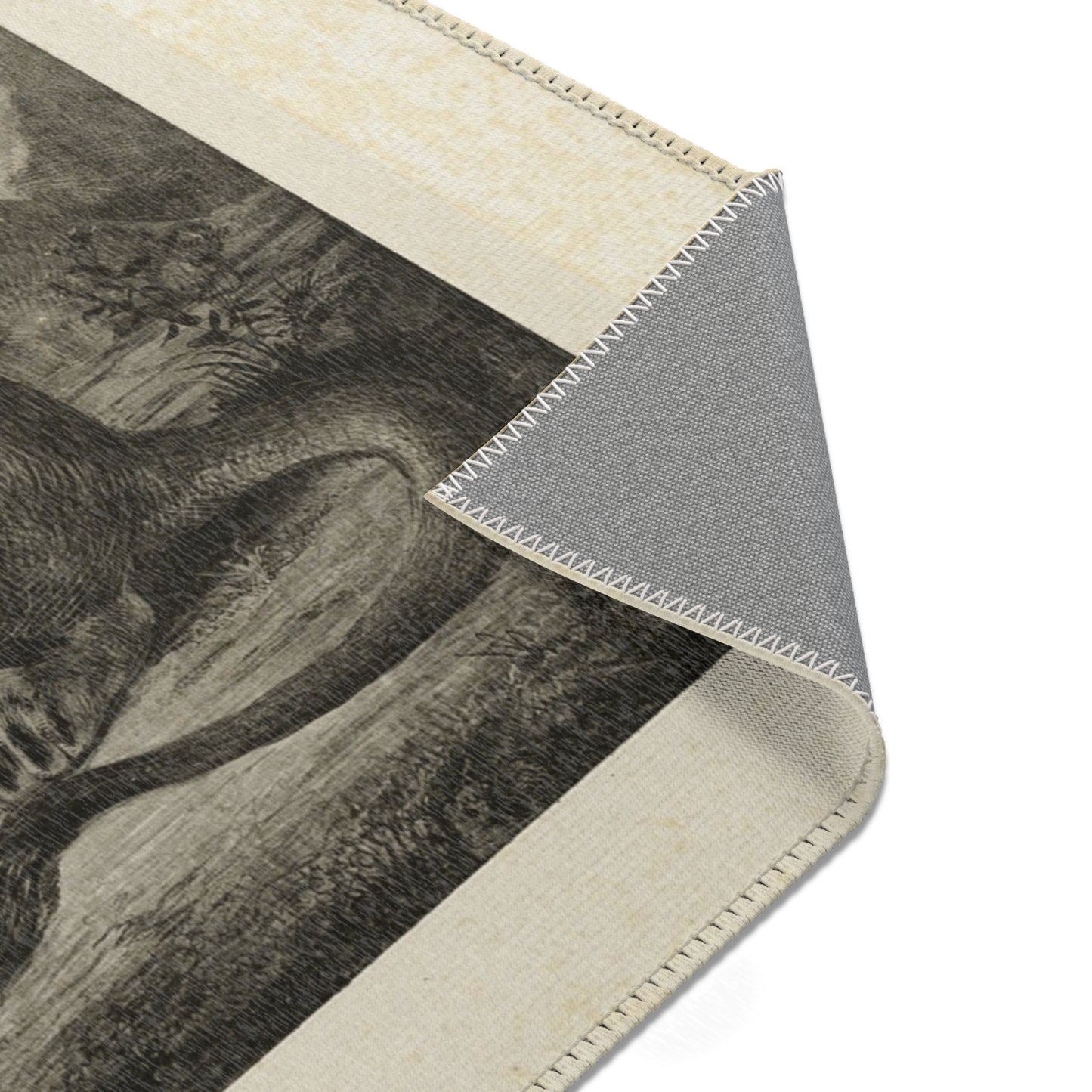 Eugène Delacroix - Lion of the Atlas Mountains | Area Rug