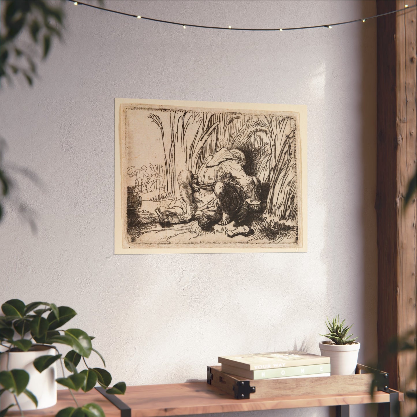 Rembrandt van Rijn - The Monk in the Cornfield | Fine Art Poster