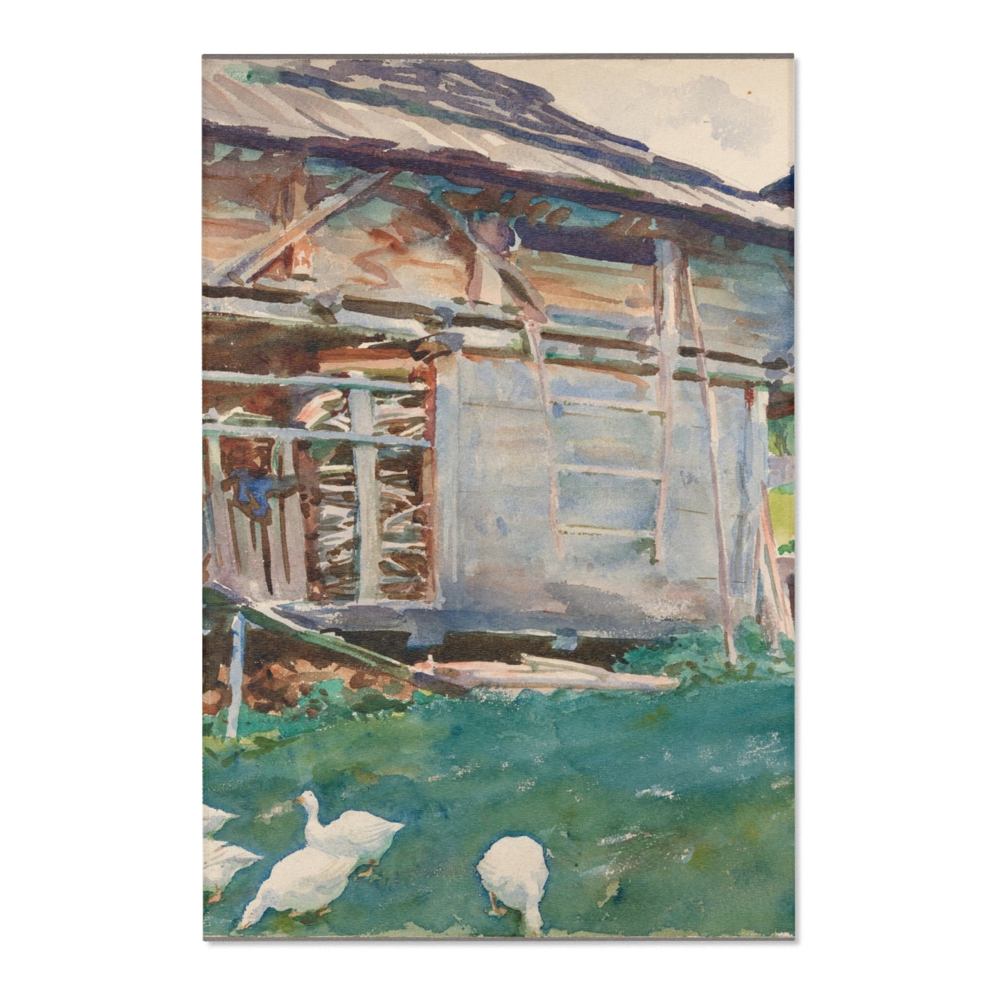 John Singer Sargent - Woodsheds, Tyrol | Area Rug