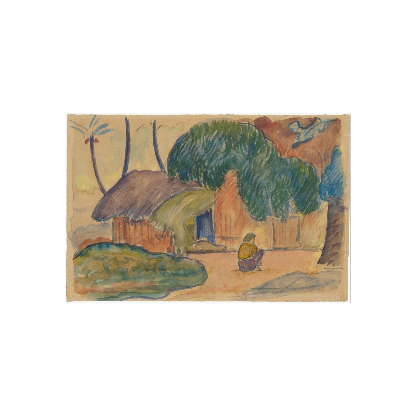 Paul Gauguin - Tahitian Hut | Fine Art Poster