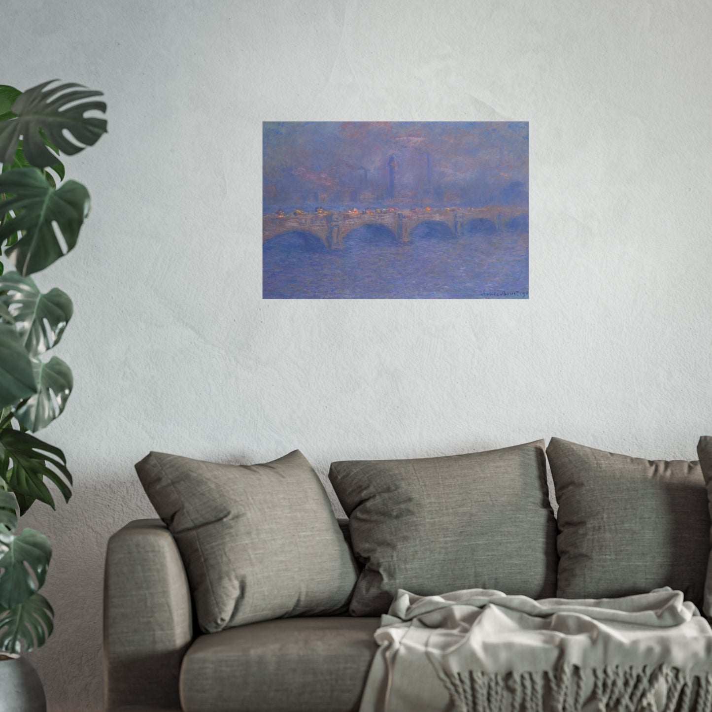 Claude Monet - Waterloo Bridge, Sunlight Effect | Fine Art Poster