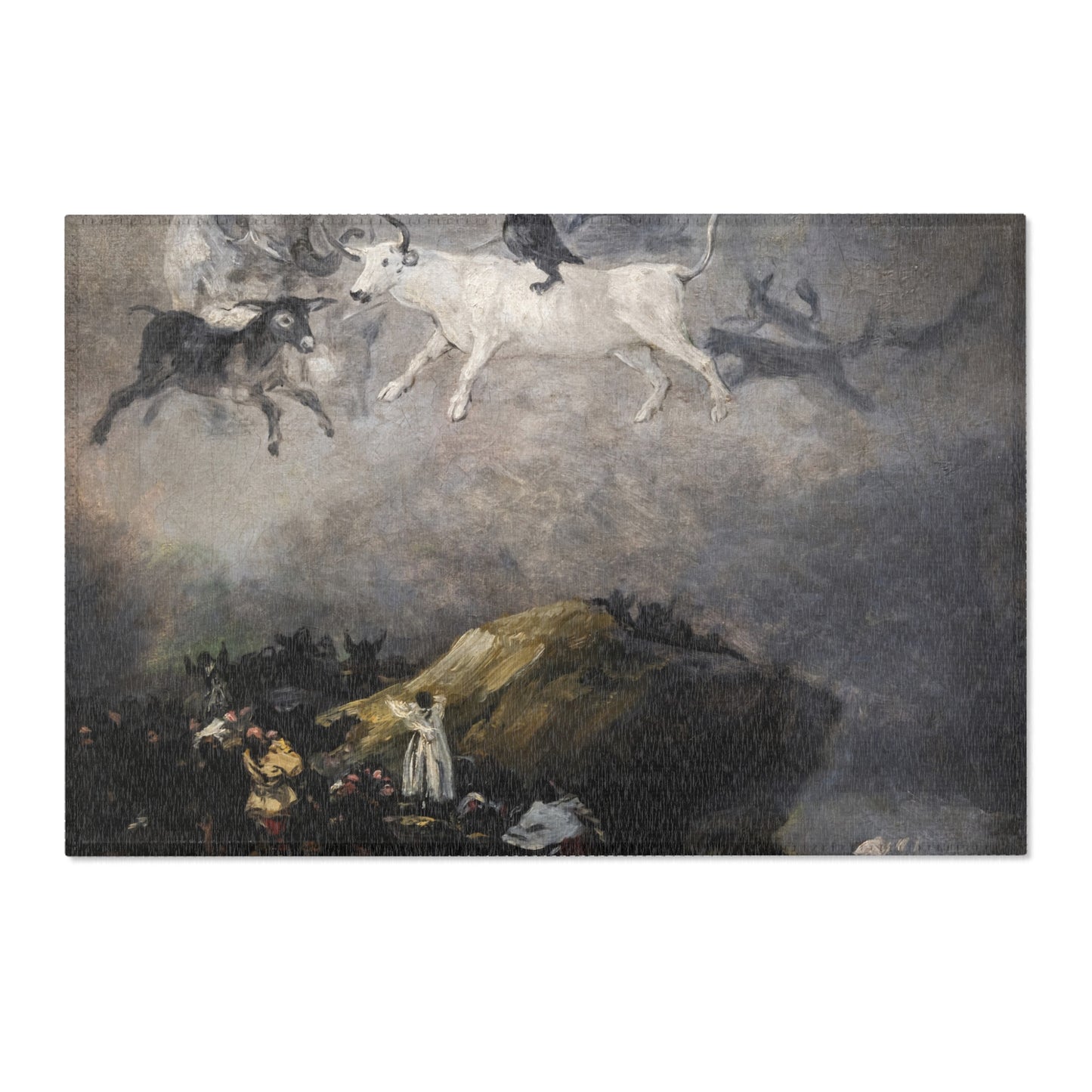 (Agen) Caprice - Francisco de Goya 1818-1819 - Musée des Beaux-Arts d'Agen | Area Rug