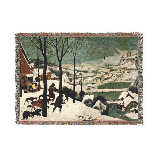 Hunters in the Snow — Bruegel Tapestry Blanket