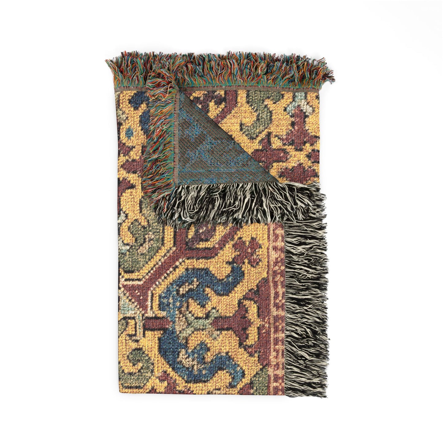Fragment of a furnishing textile Woven Throw Blanket