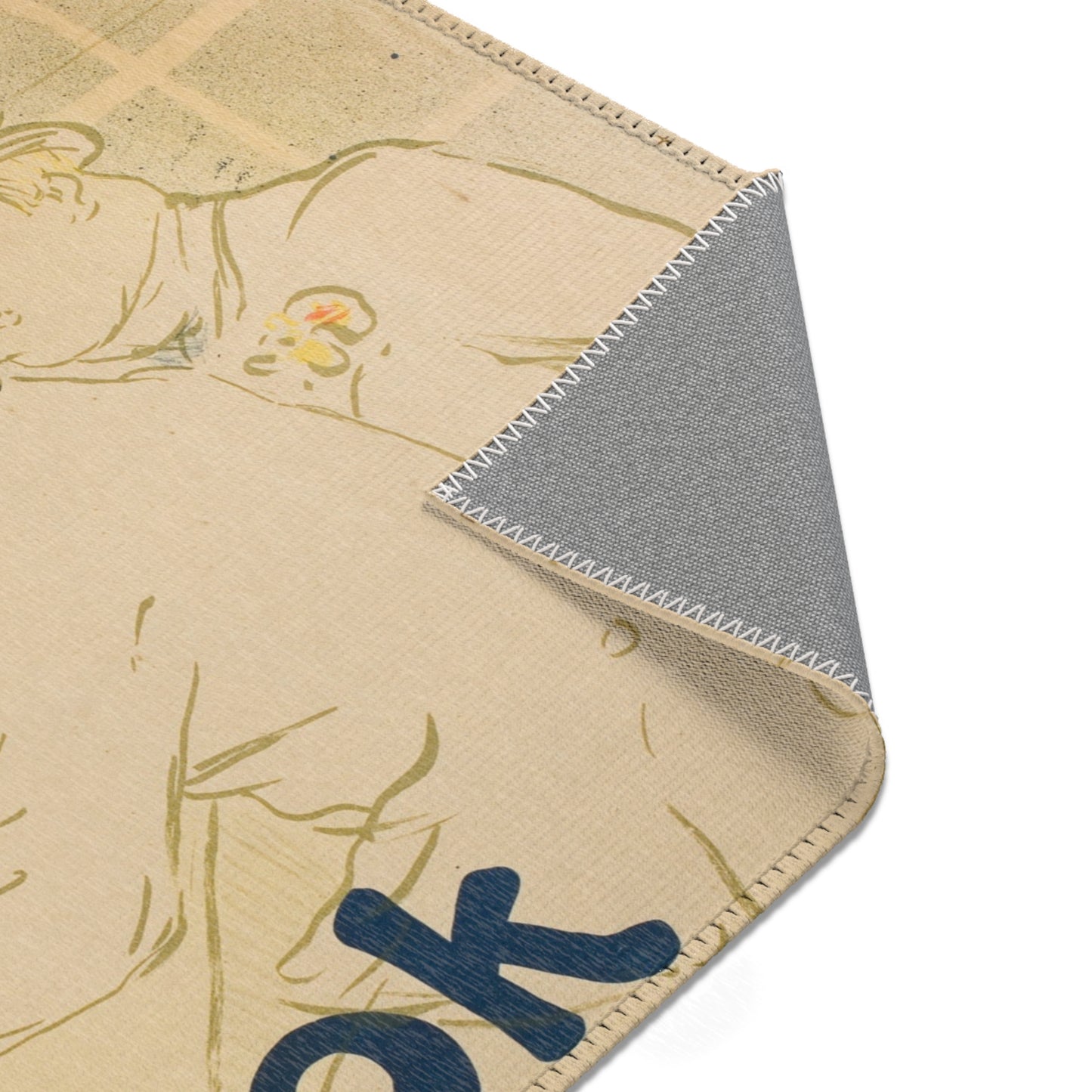 Henri de Toulouse-Lautrec - Irish and American Bar, Rue Royale—The Chap Book | Area Rug