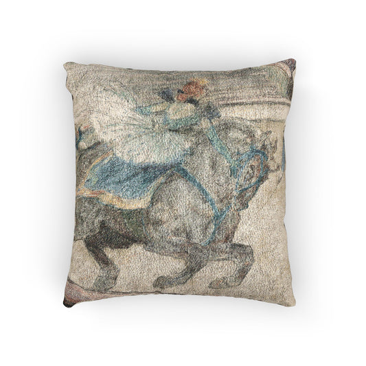 At the Circus Work in the Ring — Toulouse-Lautrec Pillow