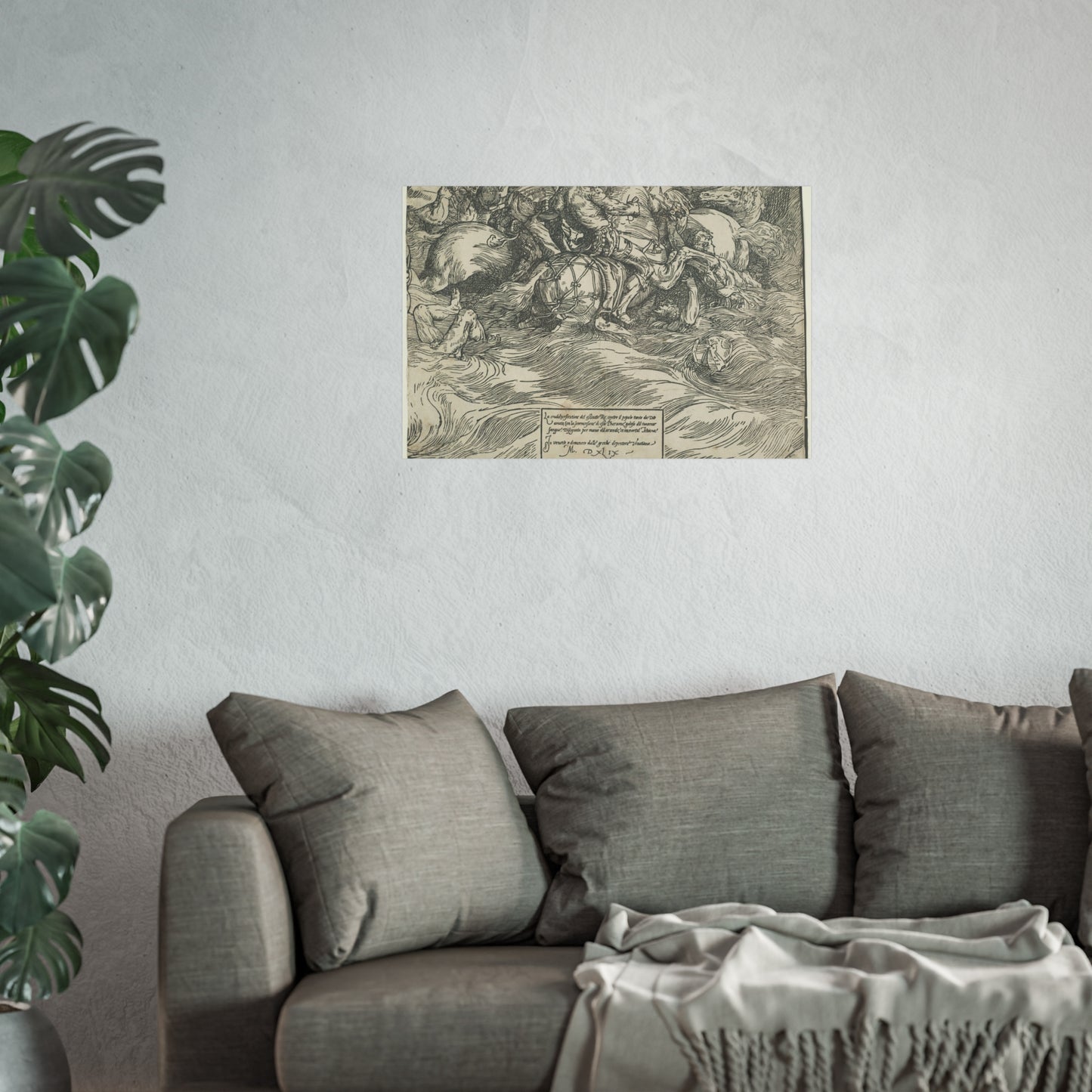 Titian - The Submersion of Pharaoh's Army in the Red Sea | Fine Art Poster