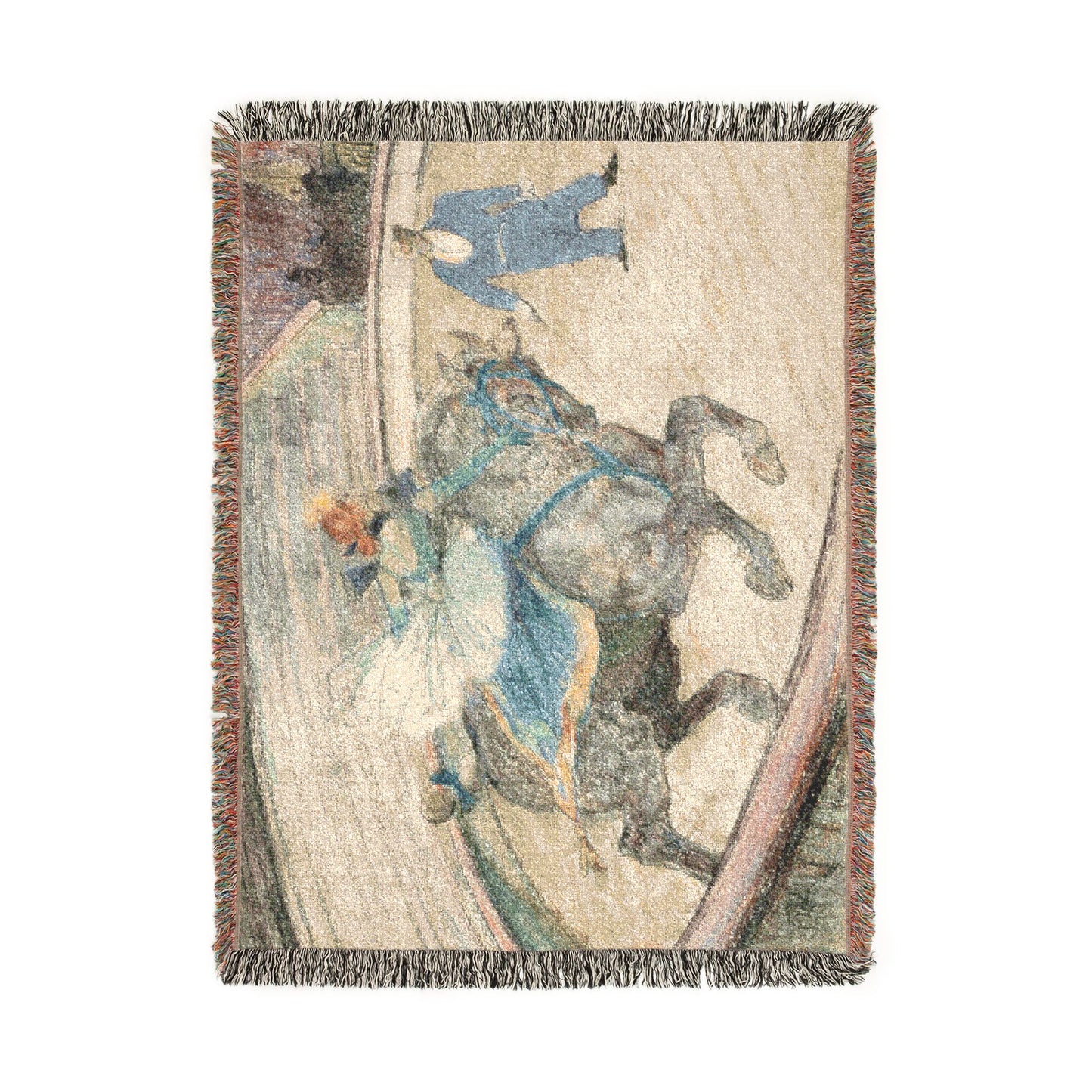 Henri de Toulouse-Lautrec - At the Circus Work in the Ring | Woven Tapestry Blanket