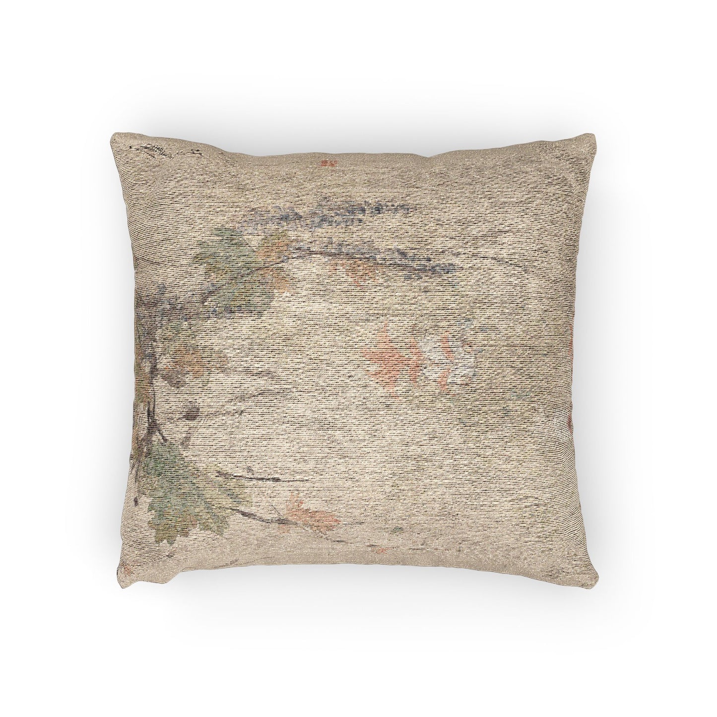 Wisteria and Goldfish I Woven Pillow