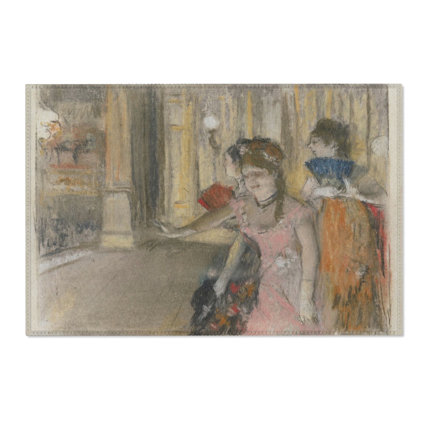 Hilaire Germain Edgar Degas - Singers on the Stage | Area Rug