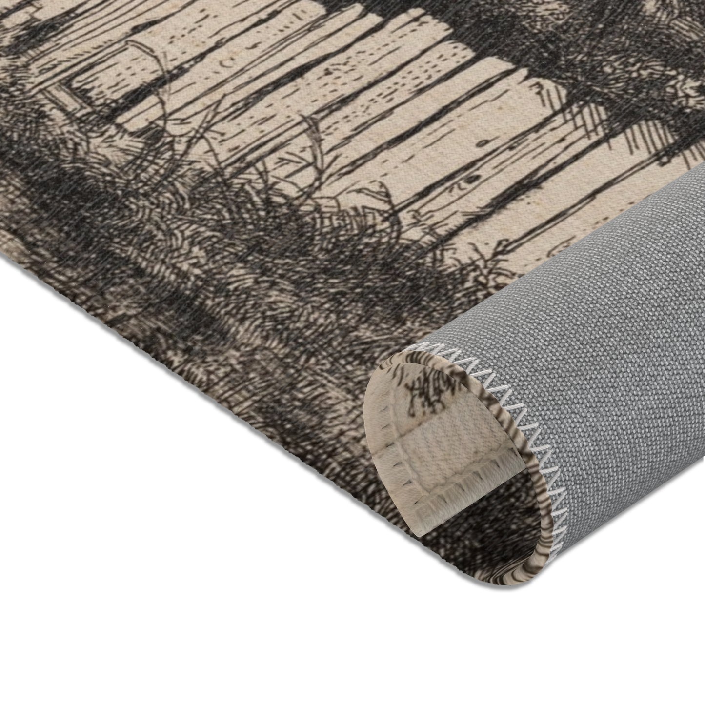 Rembrandt van Rijn - A Cottage with White Paling | Area Rug