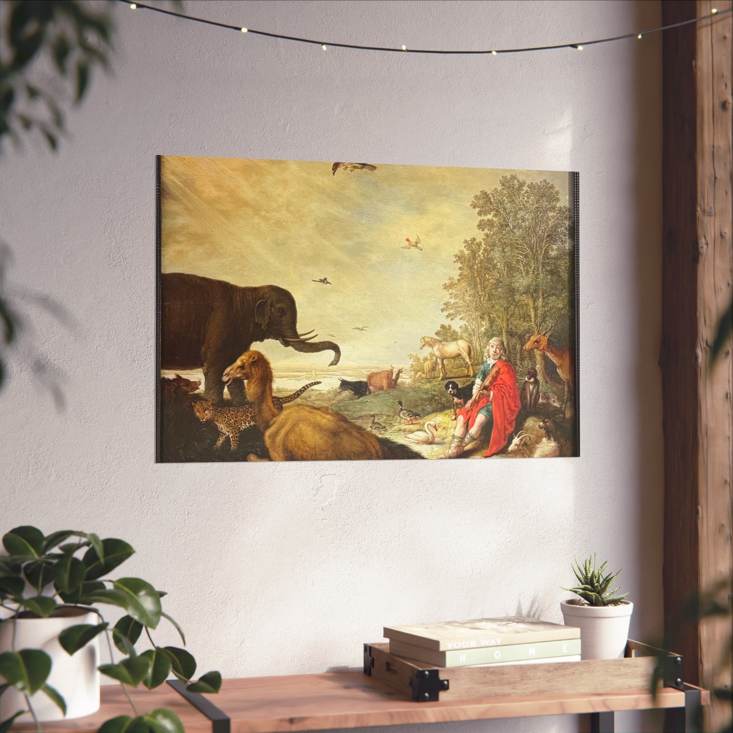 Dessau, Anhaltische Gemäldegalerie, Aelbert Jacobsz. Cuyp, Orpheus und die Tiere | Fine Art Poster