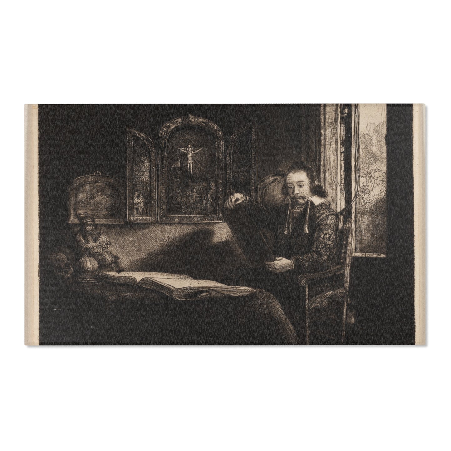 Rembrandt van Rijn - Abraham Francen, Apothecary | Area Rug