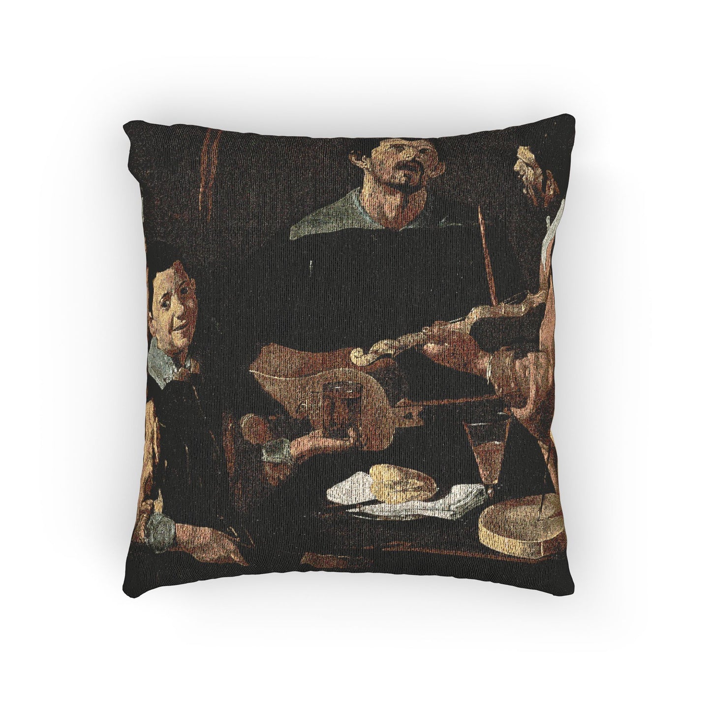 Diego Velázquez - The Three Musicians - Google Art Project | Woven Pillow