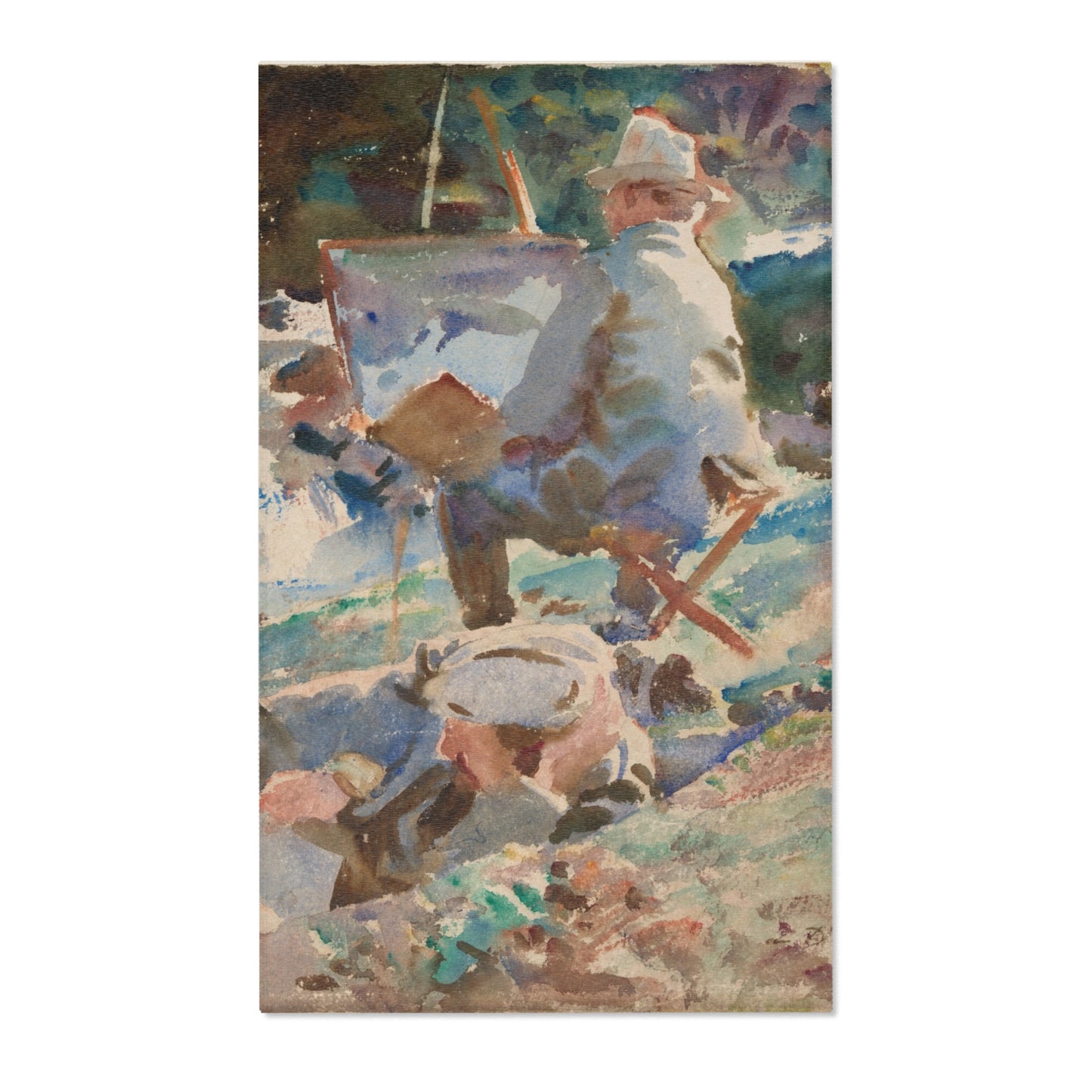 John Singer Sargent - An Artist at His Easel | Area Rug