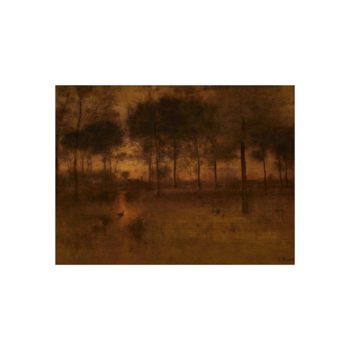 George Inness - The Home of the Heron | Fine Art Poster