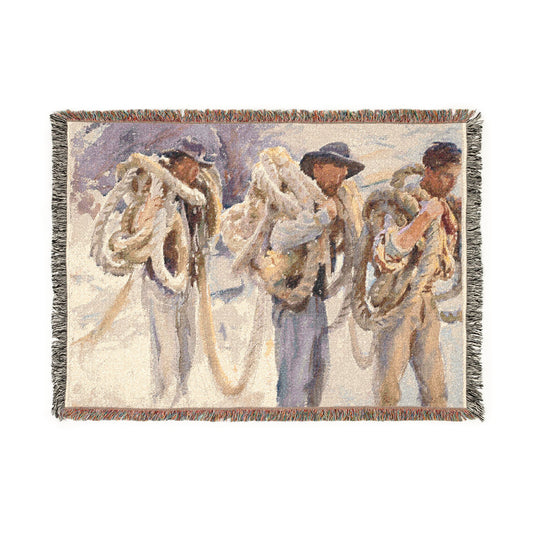 Workmen at Carrara — Sargent Tapestry Blanket