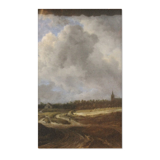 A Wooded Village behind Dunes — Ruisdael Area Rug