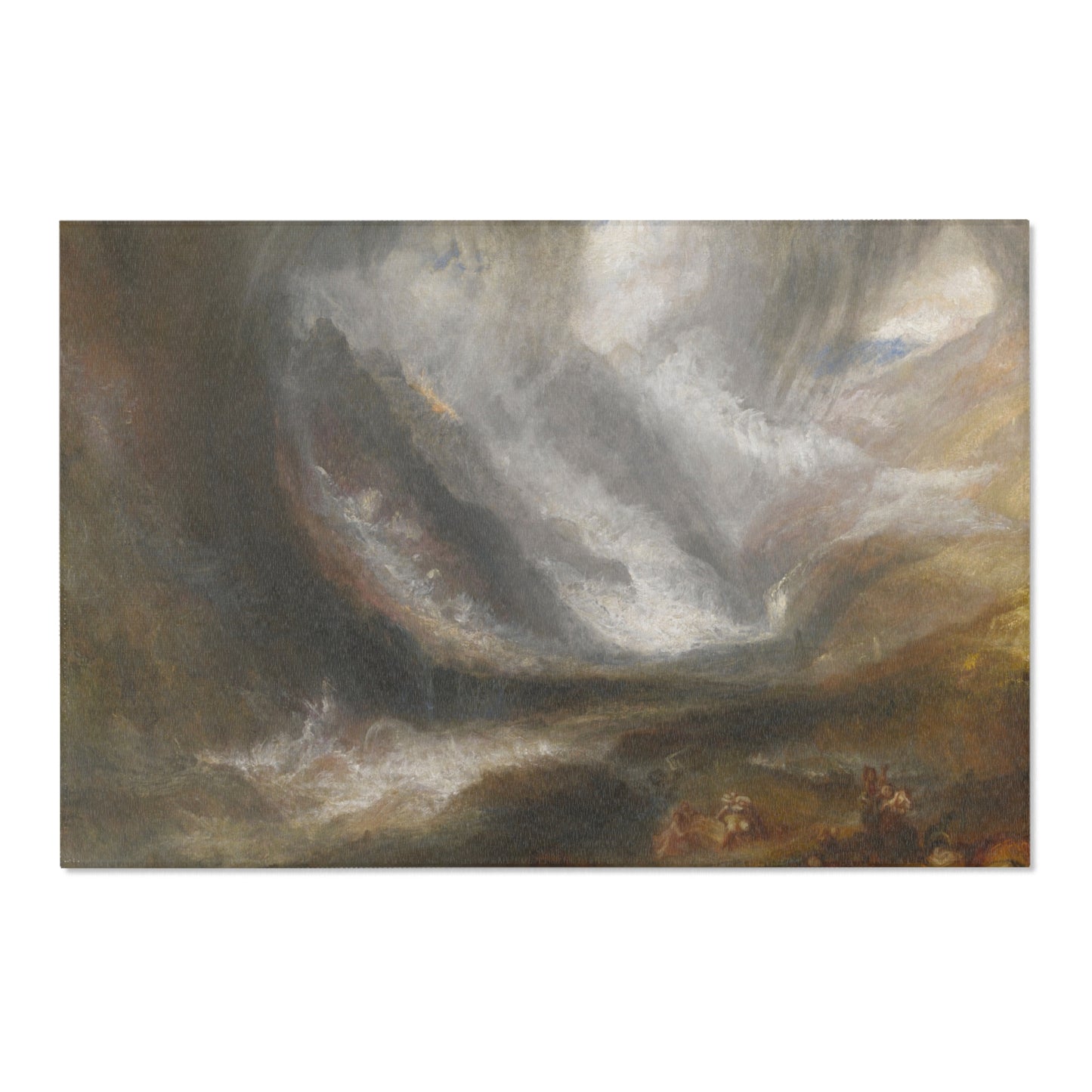 Joseph Mallord William Turner - Valley of Aosta Snowstorm, Avalanche, and Thunderstorm | Area Rug