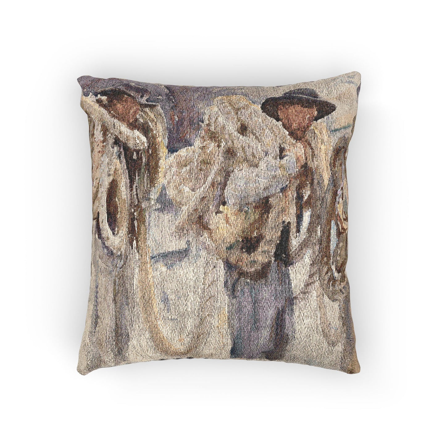 John Singer Sargent - Workmen at Carrara | Woven Pillow