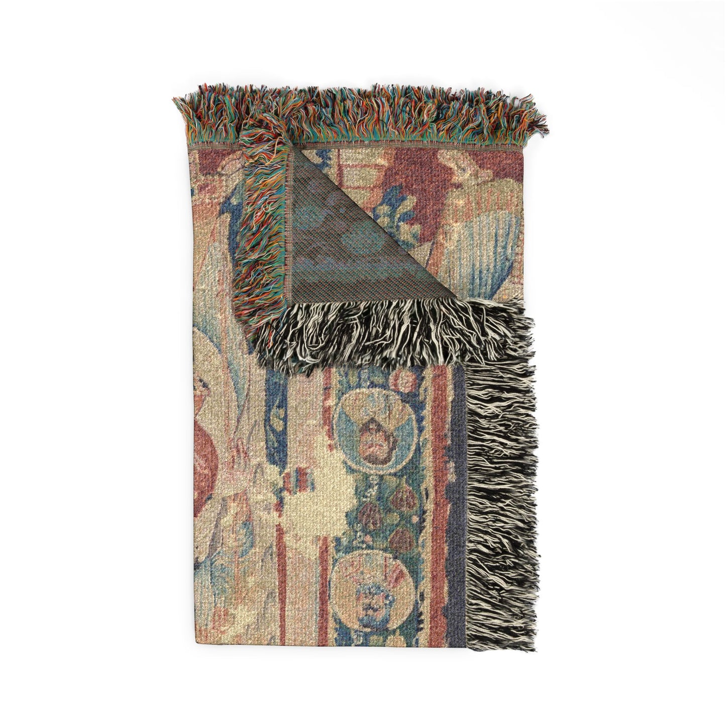 Icon of the Virgin and Child Woven Throw Blanket