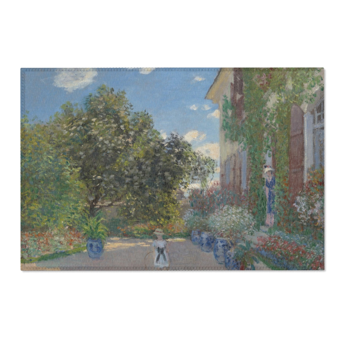 Claude Monet - The Artist's House at Argenteuil | Area Rug