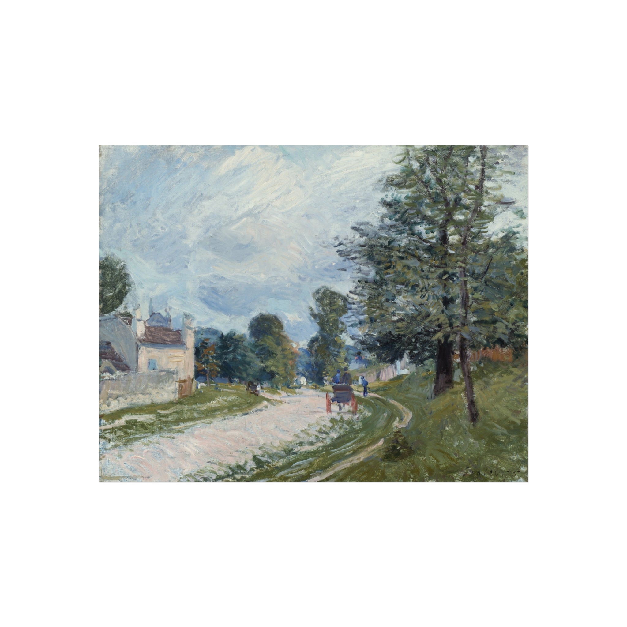 A Turn in the Road — Alfred Sisley Fine Art Poster – Marginalia Prints
