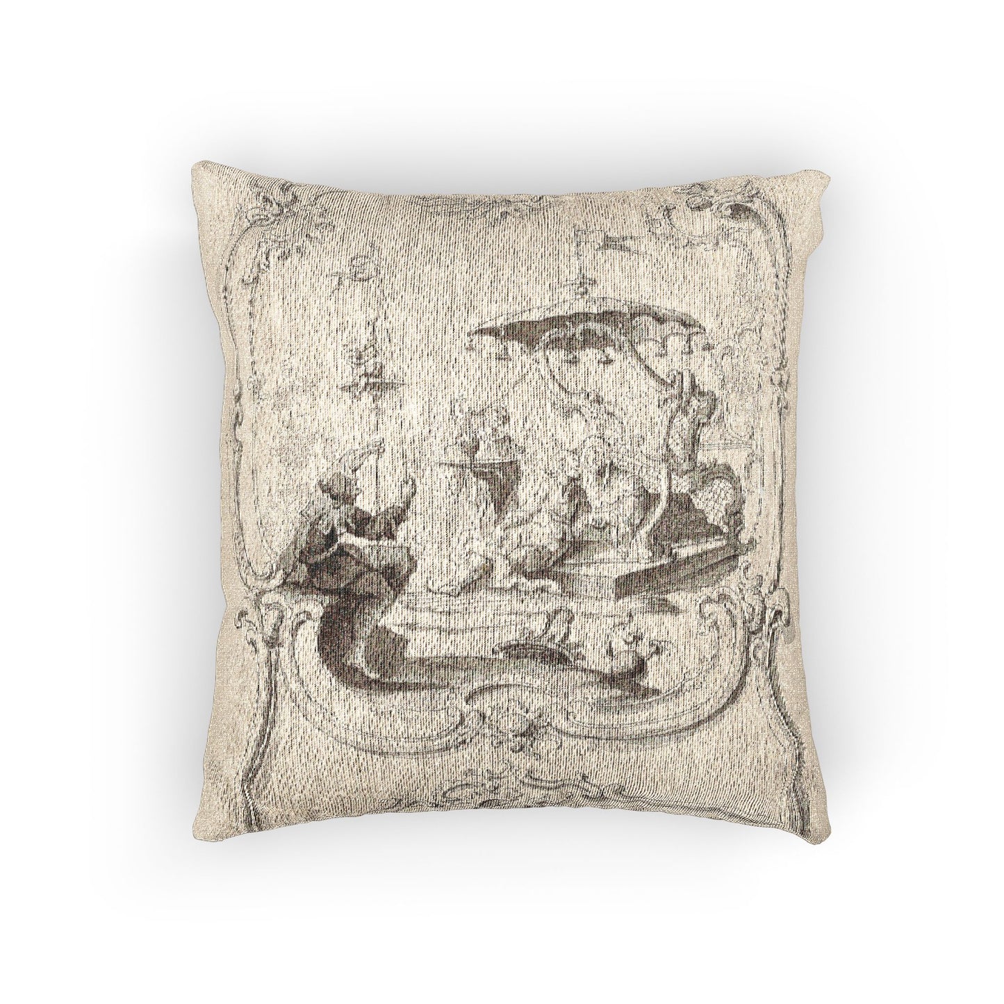 029_chinoiserie-pen-ink | Woven Pillow
