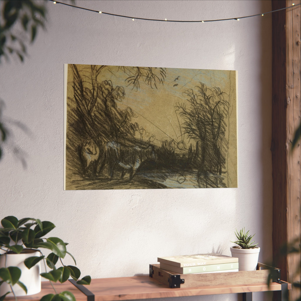 Landscape with Cows — John Constable Fine Art Poster