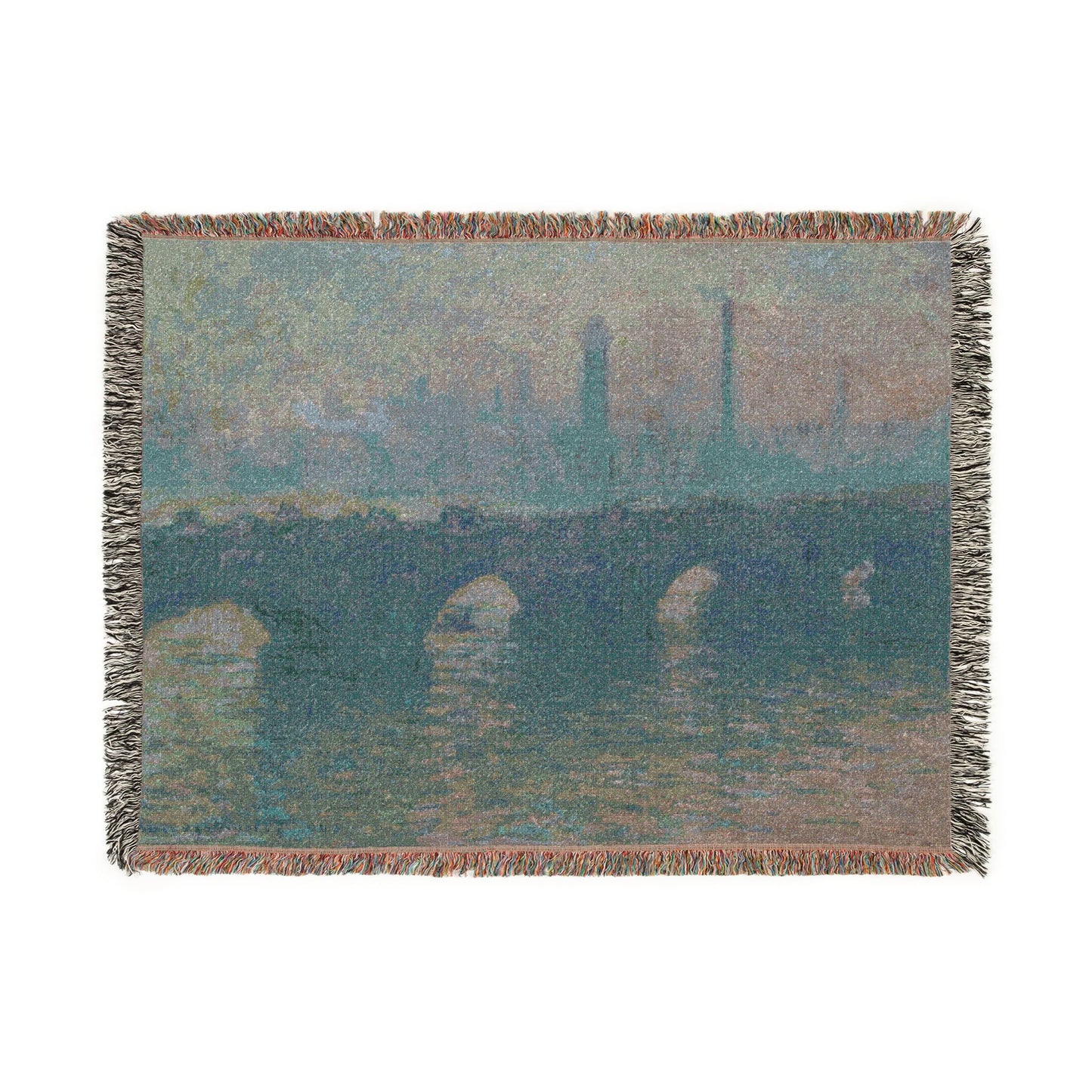 Claude Monet - Waterloo Bridge, Gray Weather | Woven Tapestry Blanket