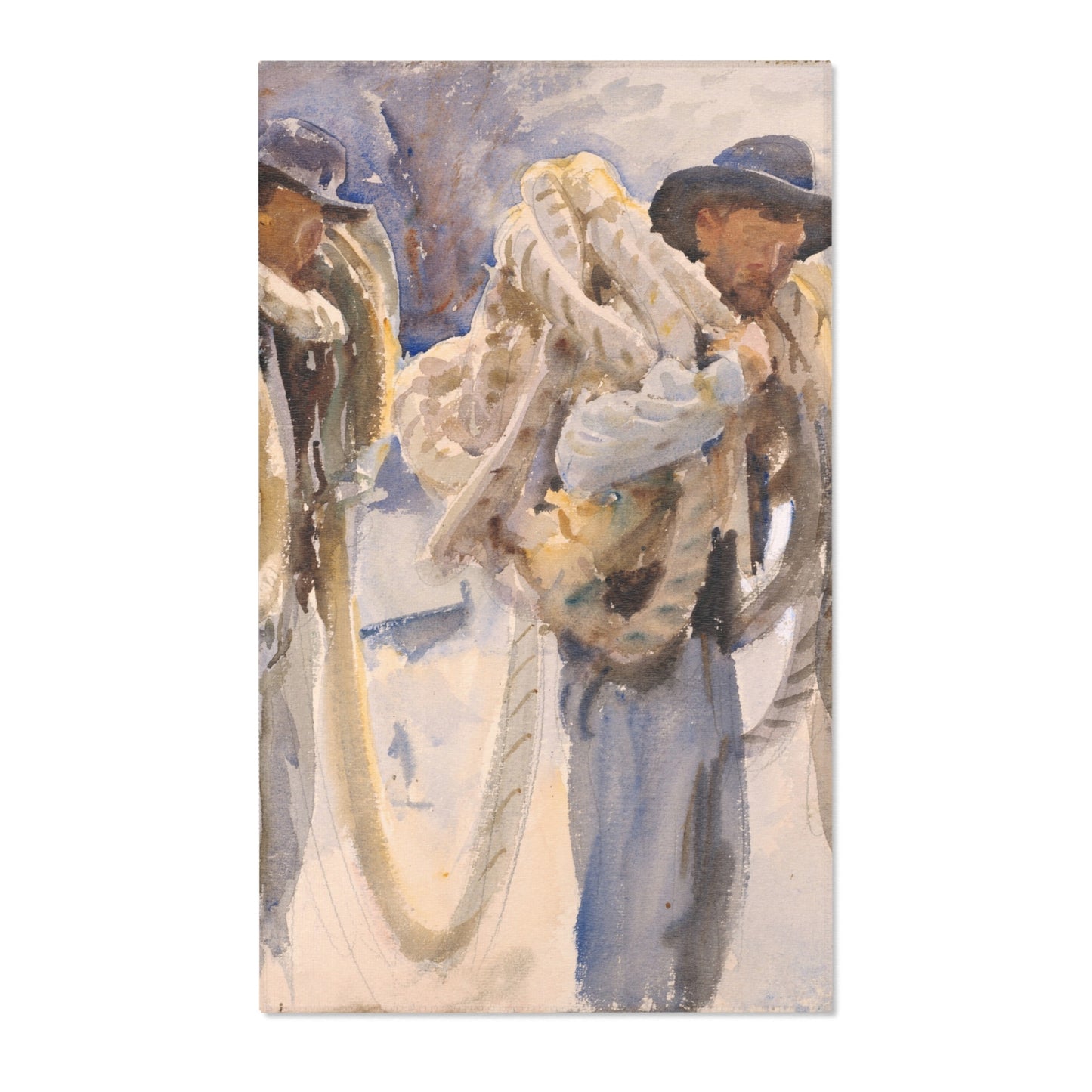 John Singer Sargent - Workmen at Carrara | Area Rug