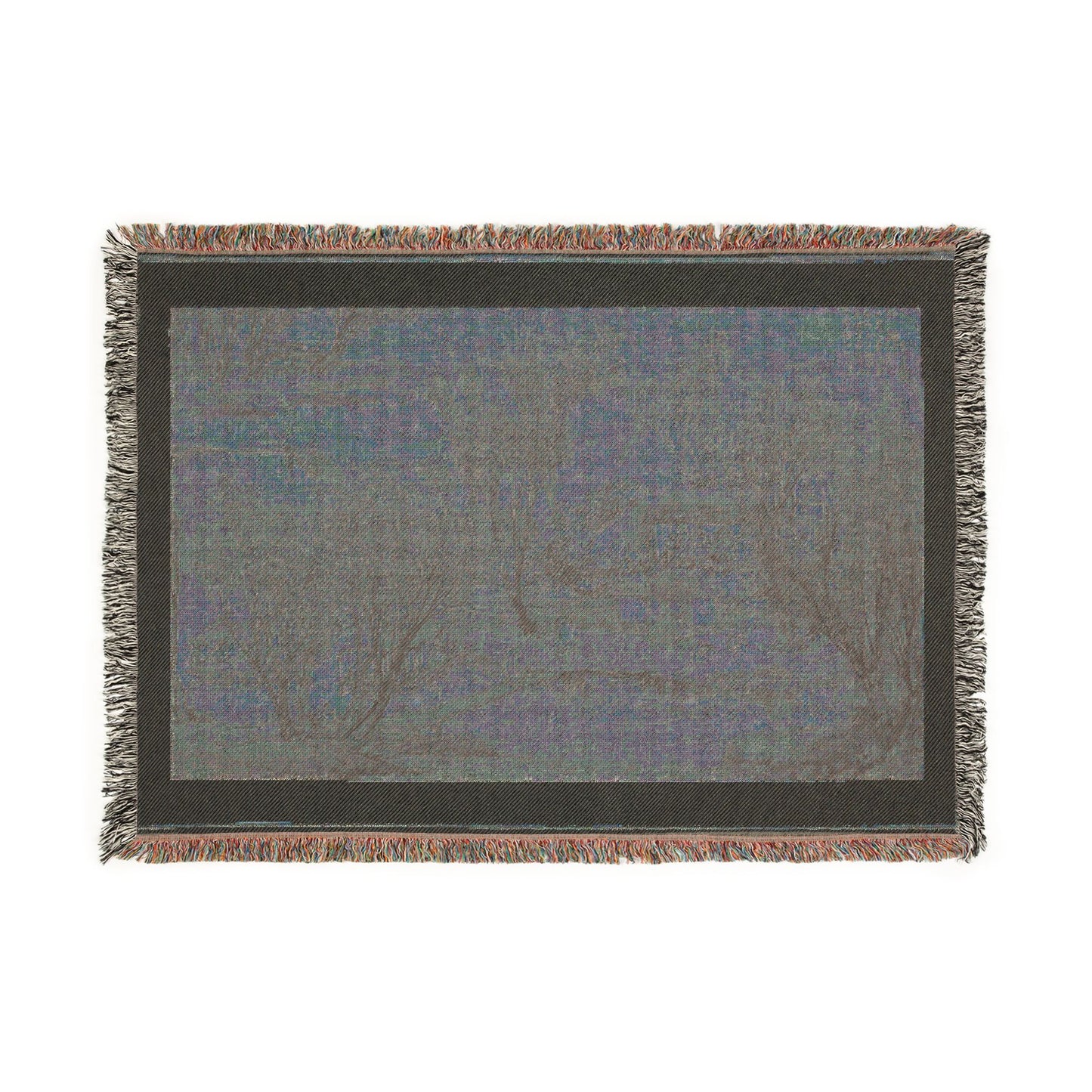 115_new-year-s-day-in-a-village-at-stone-lake | Woven Tapestry Blanket