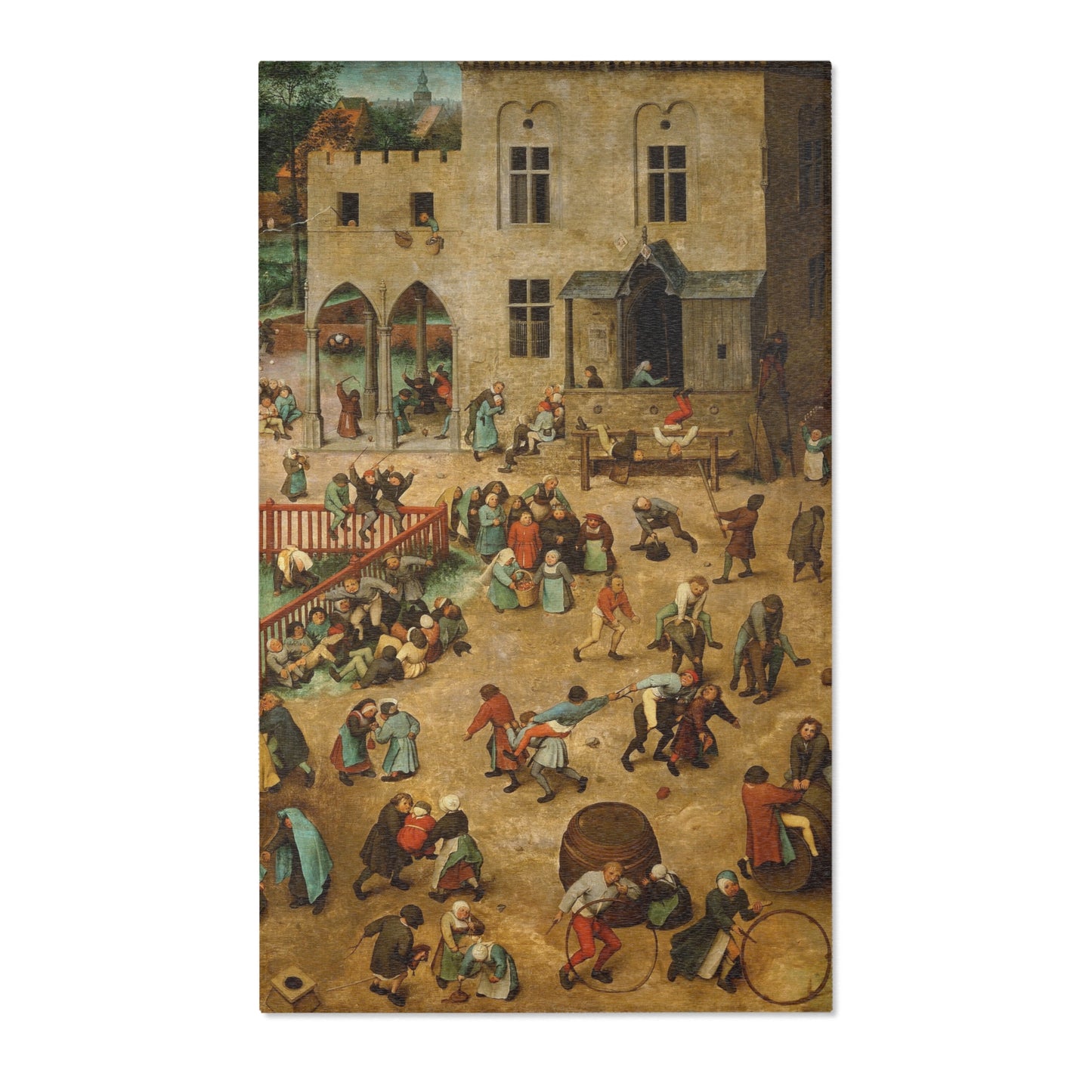 Pieter Bruegel the Elder - Children’s Games - Google Art Project | Area Rug